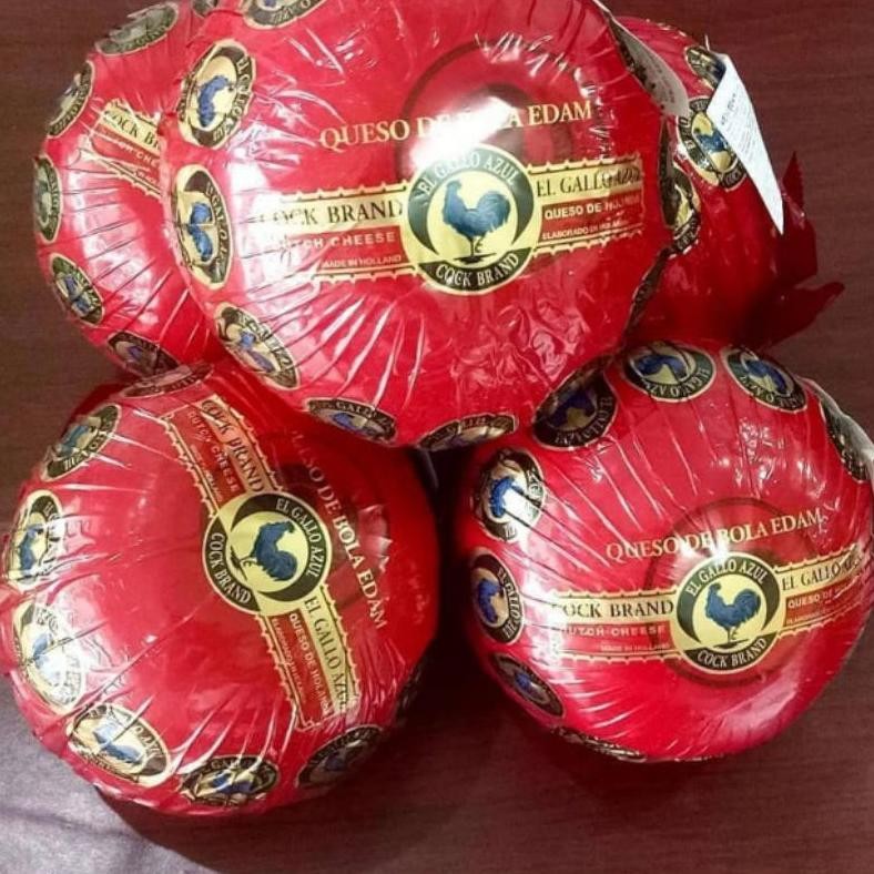 

Baru Keju Edam Bola Ayam Emas Keju Tua Import Edam Bulat Premium
