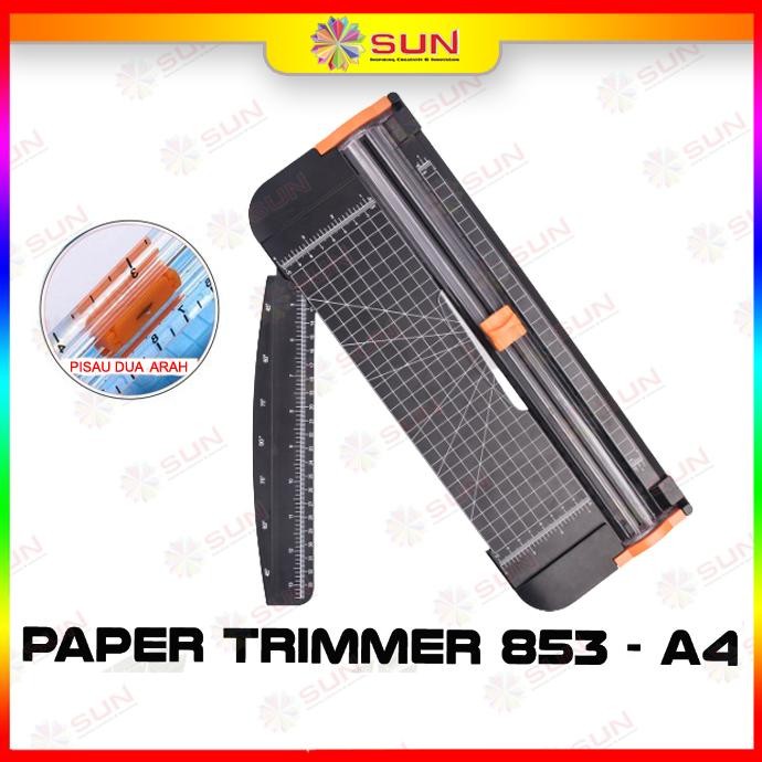 

Gha-65 Alat Potong Kertas / Paper Trimmer 853 A4 / Paper Cutter A4 ( Bisa Potong Ukuran A3 Vertkal, A4, A5, A6 Atau Lebih Kecil ) Gha-65
