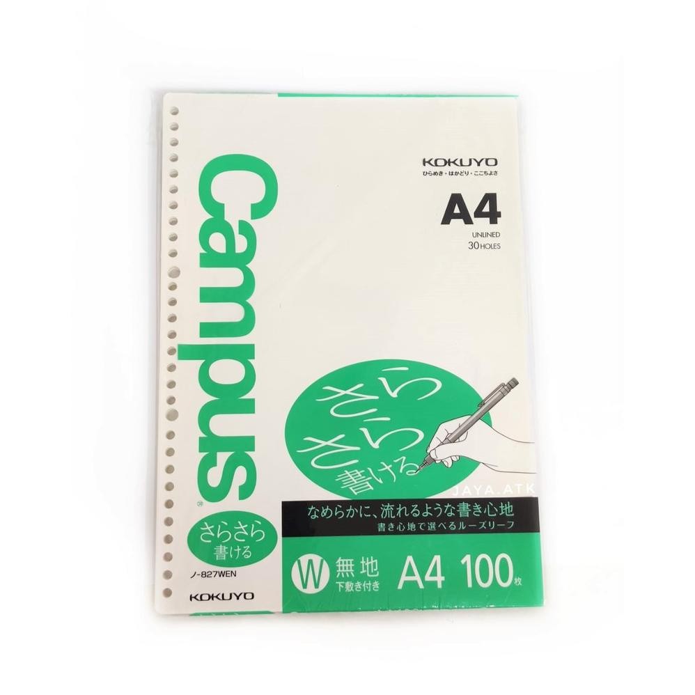 

KERTAS BINDER A4 30 RING 100 POLOS KOKUYO 827WEN LOOSE LEAF BUKU RING RB07