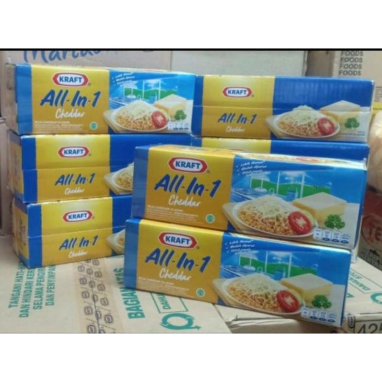 

Baru Kraft All-in-One Cheddar 2kg Keju Serbaguna Halal