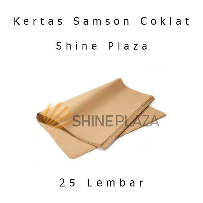 

Kertas Samson Coklat Isi 25 Lembar - Sampul Coklat Amplop 90 x 120 RB07