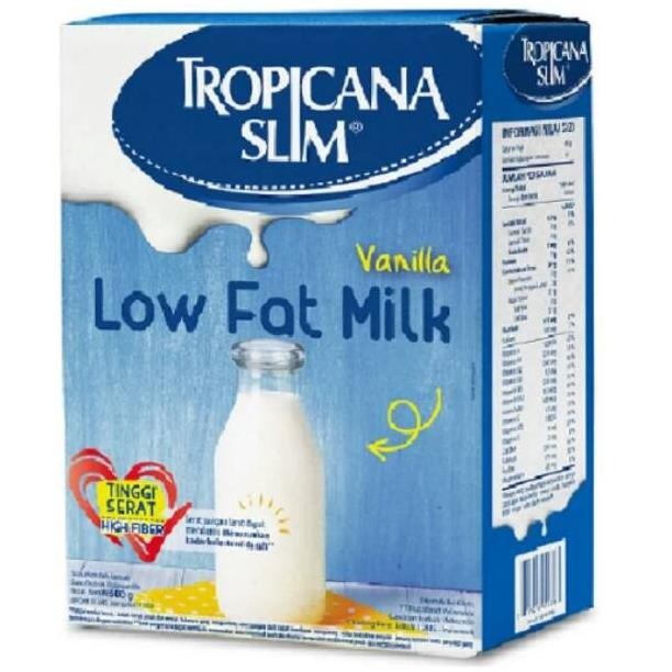 

(Expert) Tropicana Slim Low Fat Milk Vanilla 500gr Susu Tropicana Slim Vanila 500 gr Tropicana Low Fat