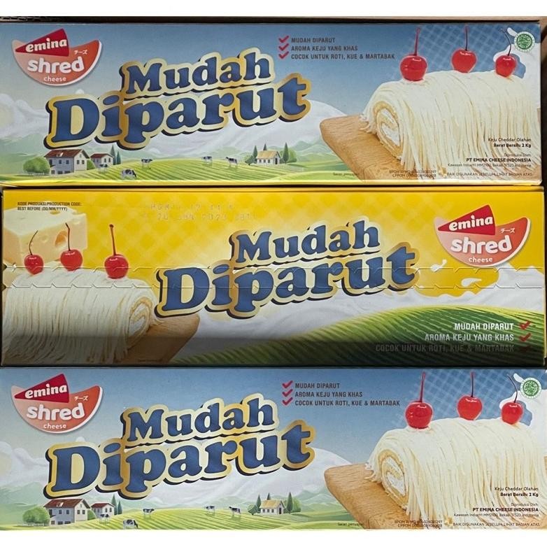 

Baru Keju Parut Emina Shred 2kg - Keju Olahan Ekonomis Gurih