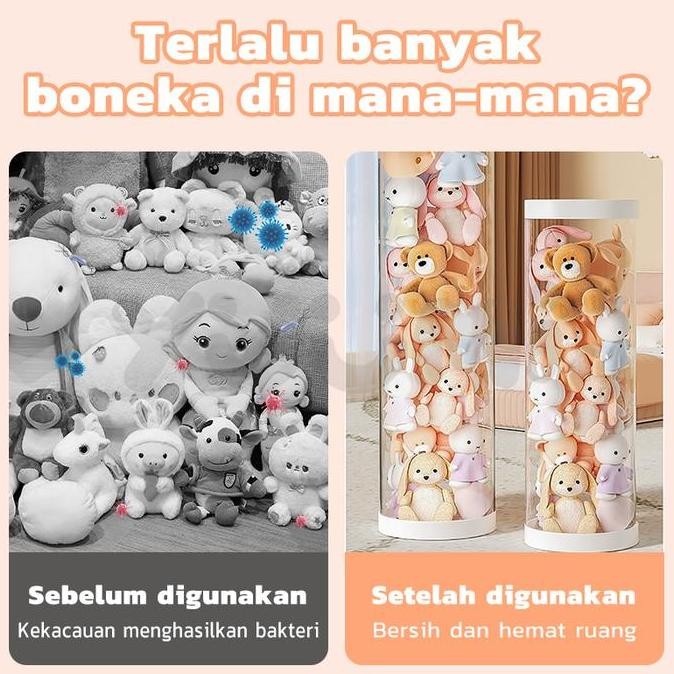 YUUMI boneka tempat penyimpanan / lucu bayi mainan storage box - Menghadiahkan strip lampu dan roda-