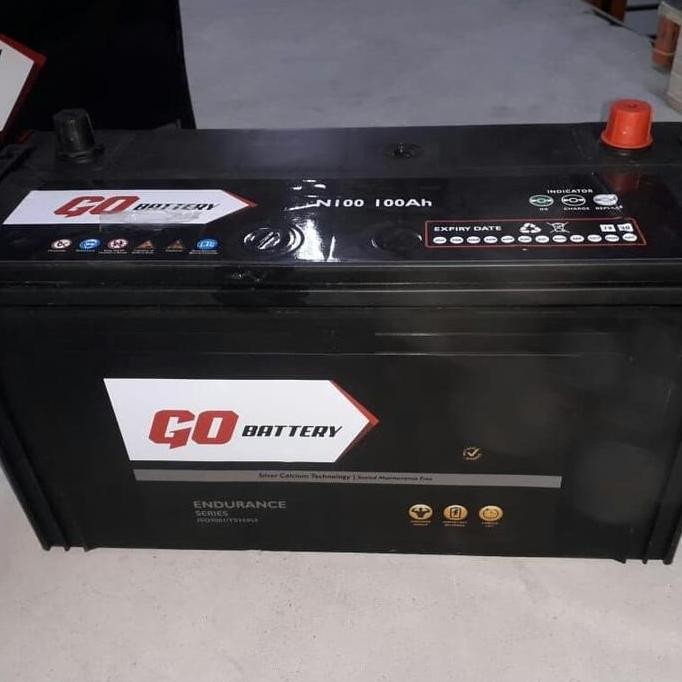 

Terlaris Aki N100 Go Battery 12V 100Ah Untuk Truck, Bus, Kapal, Taft Gt, Genset