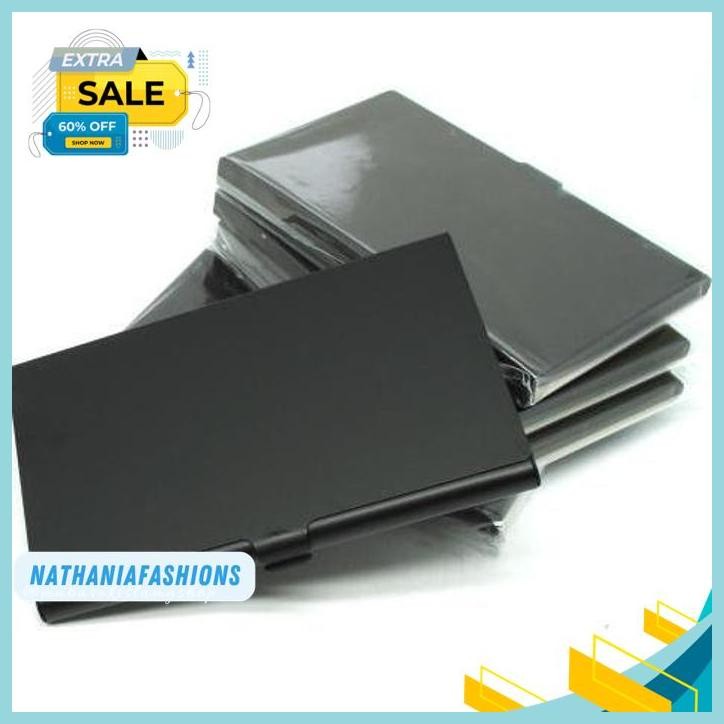 

TEMPAT KARTU NAMA / NAME CARD HOLDER WALLET ALUMINIUM ALLOY CASE HITAM DESK HOT SALE !!!