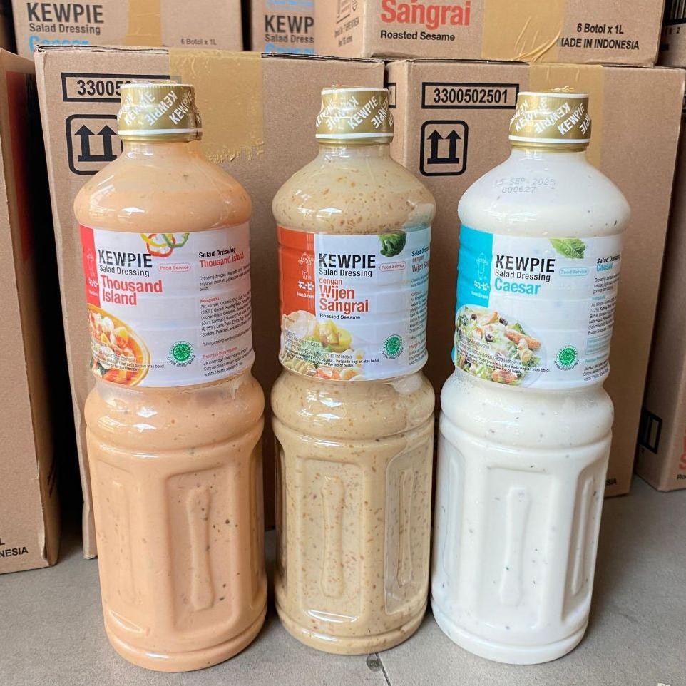 

Kewpie Roasted Sesame Salad Dressing 1 Liter Saos Saus Siram Salad Buah Sayur Mentah Udang Wijen Sangrai Caesar Thousand Island Spicy Tomato Mayo Yoghurt Mayo Mentai Kecap Asin Jepang