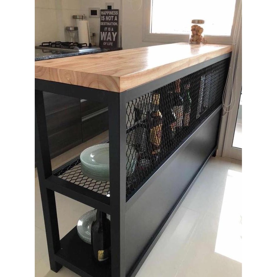 Terlaris Meja Industrial Meja Dapur Meja Vintage Meja Cafe Meja Bar 120X50X90