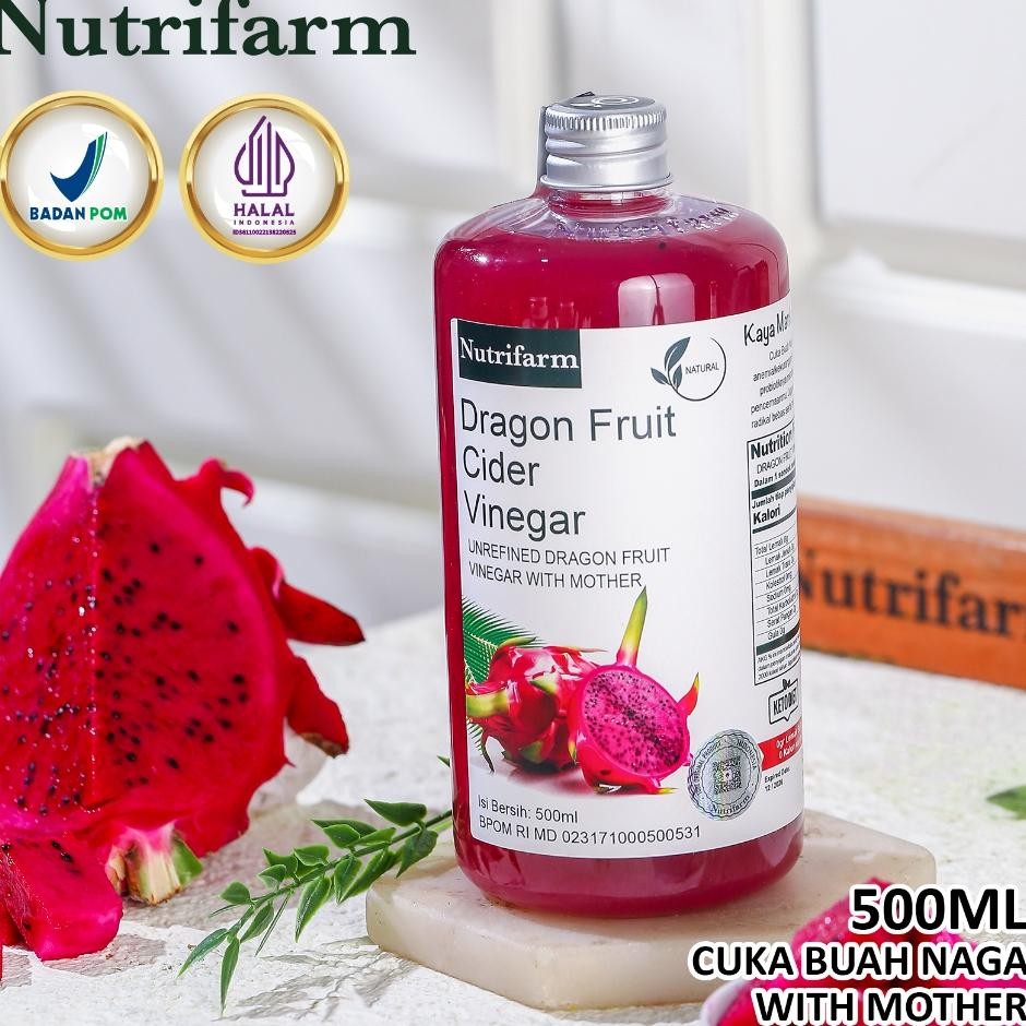 

Cuka Buah Naga Ml Organikvinegar With Mother