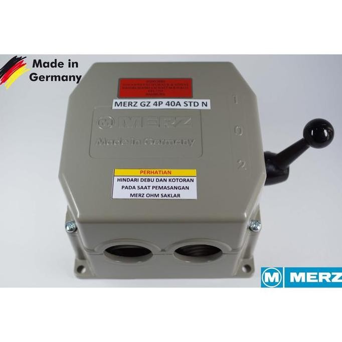 

Terlaris Merz Gz 40A/4P Buatan Jerman (Std N) Cos/Ohm Saklar/Handle Genset