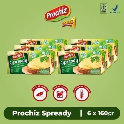 

Baru Paket 6 Prochiz Spready 160GR - Keju Oles Praktis untuk Roti & MPASI