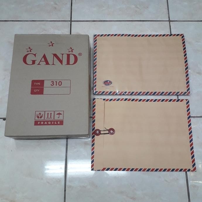 

Baru Amplop Coklat GAND Tali 310 - 50 Pcs / Pack