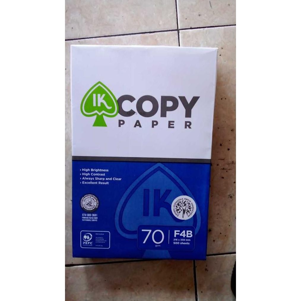 

Sale! Kertas Ik Copy F4 70Gsm 210X330Mm 1 Rim Kertas Fotocopy F4 Murah