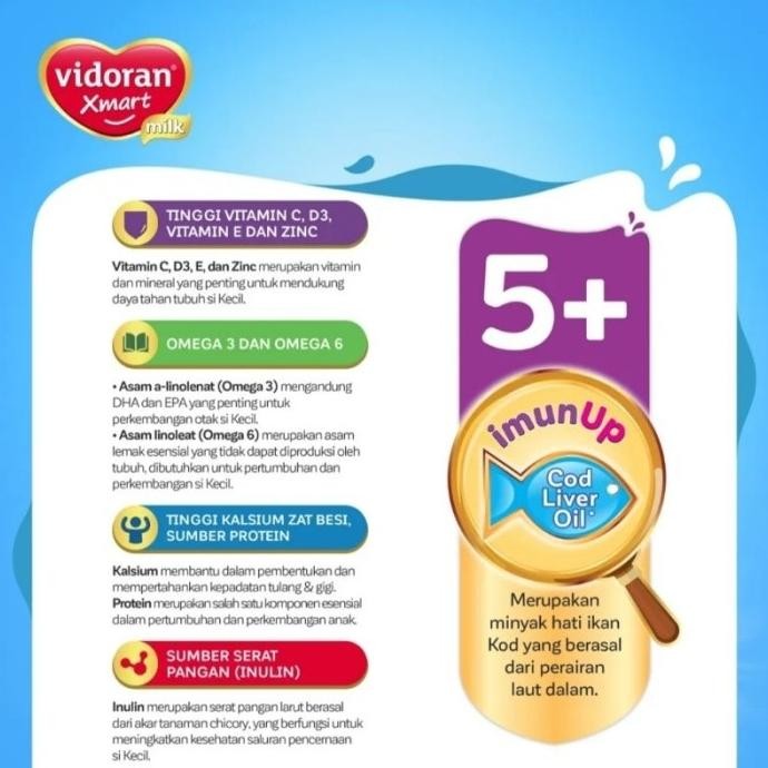 

(Expert) Vidoran Xmart 5+ Madu/Cokelat 700gr