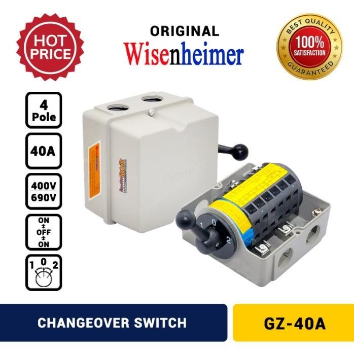 

Terlaris Wisenheimer Change Over Switch 4P 40A Untuk Genset