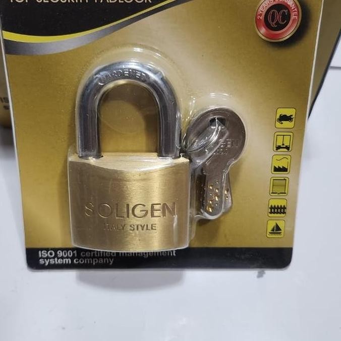 GEMBOK PINTU PAGAR KOMPUTER SOLIGEN 50 MM / GEMBOK 50 MM PENDEK