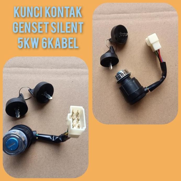 

Terlaris Kunci Kontak Genset Silent Solar Kipor/Kama/Krisbow 186Fa 6 Kabel