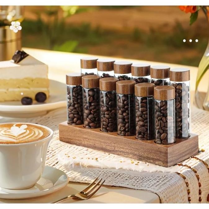 Botol Tabung Sample Botol Tabung Display 6 buah [6set] Kopi Botol Tabung Contoh Botol Tester Tabung 