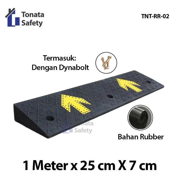 

Terlaris Rubber Ramp / Tanjakan Karet Miring / 100 X 25 X 7 Cm