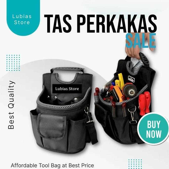 

Terlaris Tas Pinggang Perkakas Tas Tukang Bangunan Tas Obeng Tang Palu