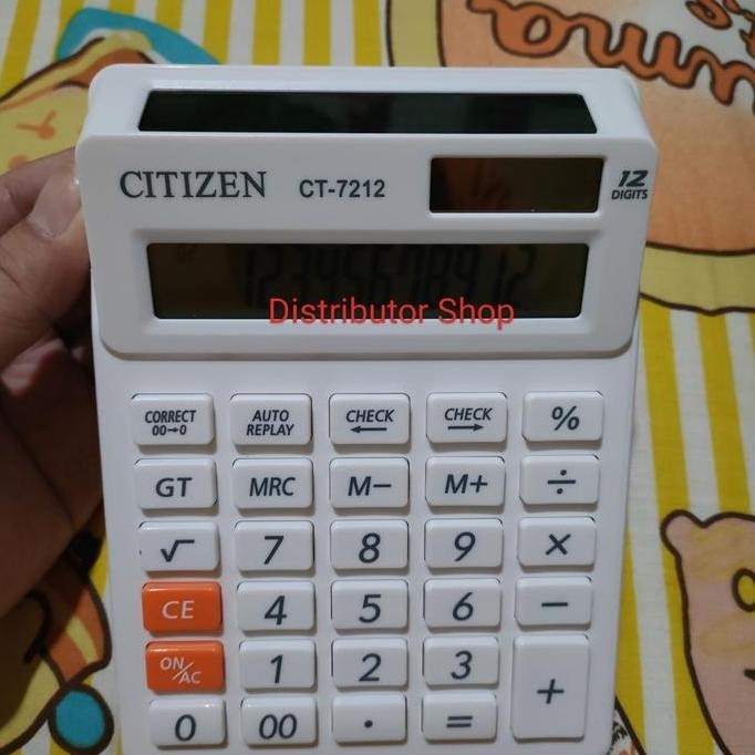 

restock Kalkulator Citizen CT 7212 12 Digits 2 Display / Calculator Citizen CT-7212 Check & Correct 12 Digits