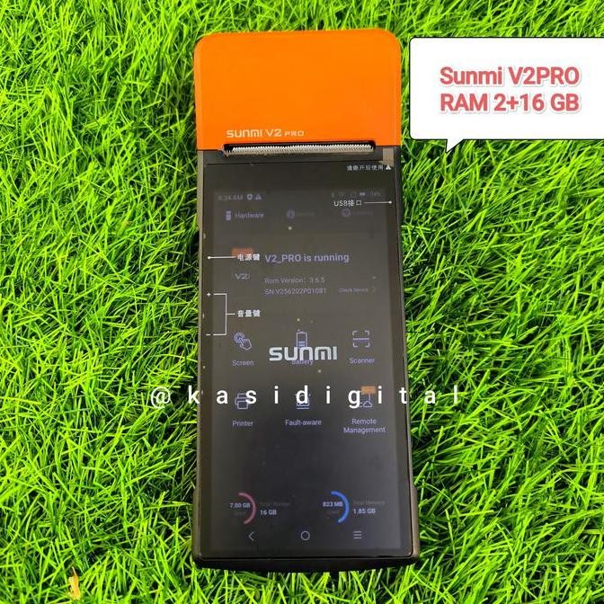 ready  Mesin Kasir Sunmi MPOS Android Portable V2 4G 1/8GB Second