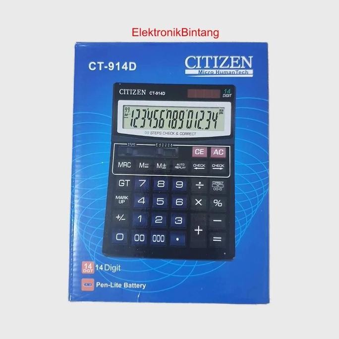 

restock Kalkulator Citizen CT 914D - Kalkulator Besar - Kalkulator 14 Digit