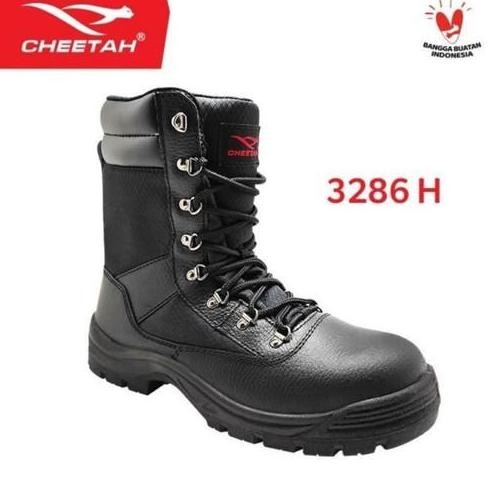 

Terlaris Sepatu Safety Shoes Cheetah 3286H / Sepatu Pdl Satpam Pertambangan