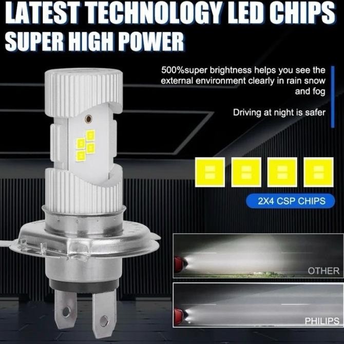 BOHLAM LED MOTOR PHILIPS 8 LED HL HS1 H4