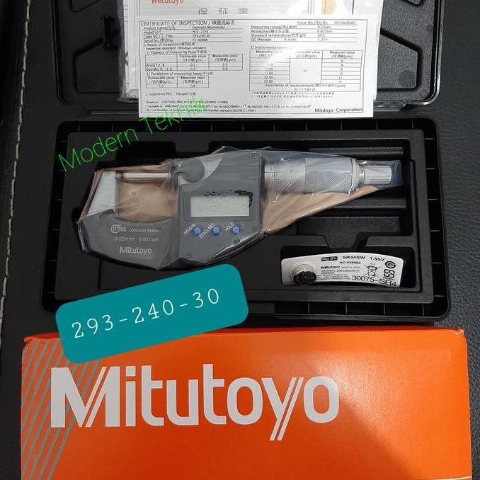 293-240-30 mitutoyo digital outside micrometer 0-25mm Japan original