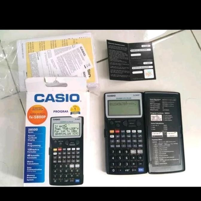 

restock Casio Calculator Scientific FX 5800 P