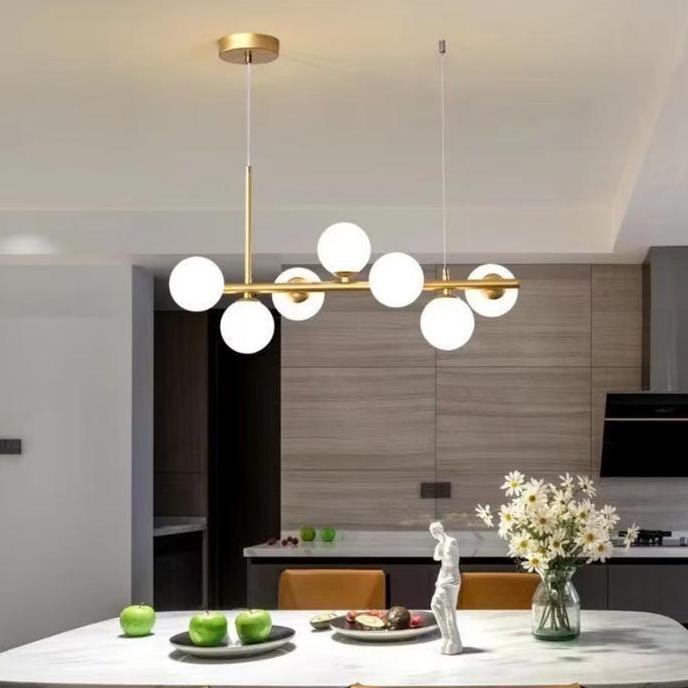 

Terlaris Lampu Meja Makan Nordic Strip Modern 3 Warna Lampu Gantung Mininalis