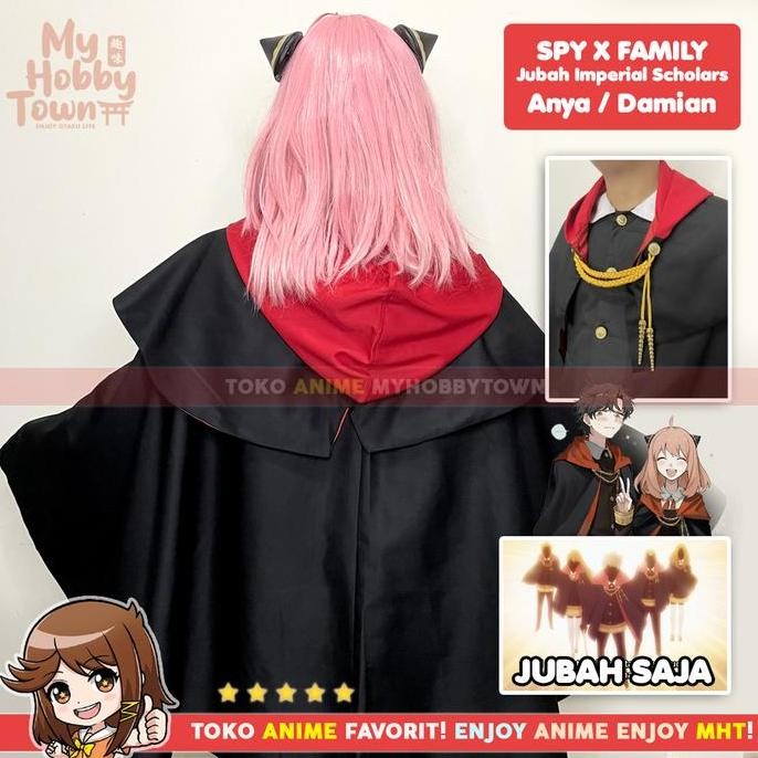 new  Jubah Imperial Scholar Anya Damian Kostum Cosplay Anime Spy X Family