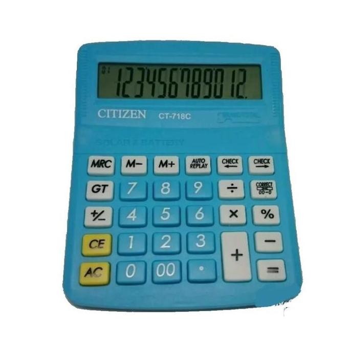 

restock KALKULATOR CT-718 12 DIGIT WARNA WARNI