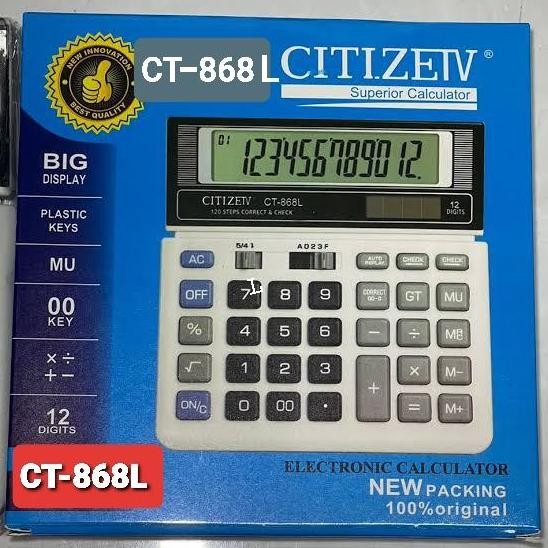 

restock Kalkulator citizen ct512ct868 L 12digit calculator check dual 2power
