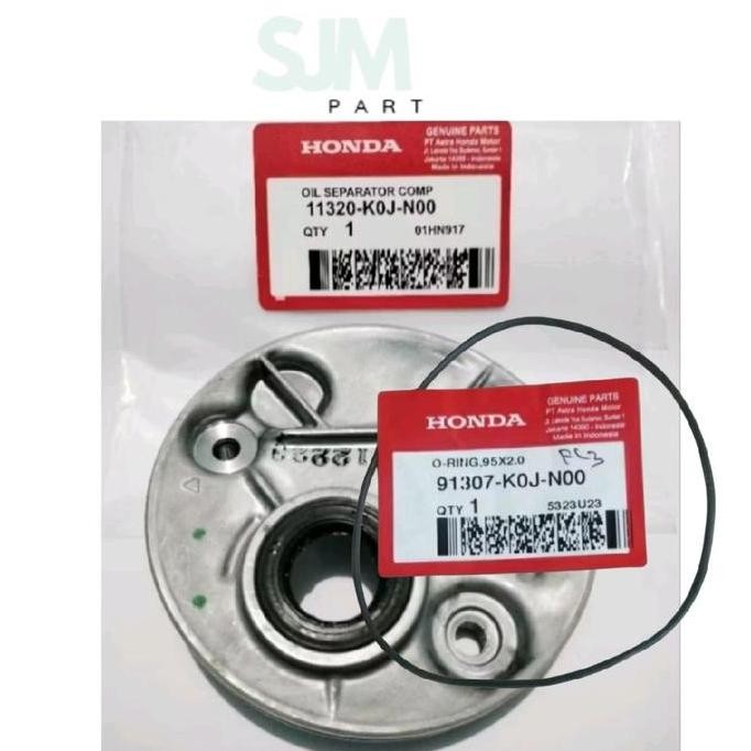 OIL SEPARATOR COMP PLUS O-RING,95X2.0 K0J DUDUKAN KRUK AS TUTUP MESIN OIL OLI SEPARATOR HONDA GENIO 