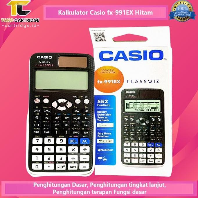 

restock Calculator Casio Model Scientific Calculator FX-991EX Kalkulator Ilmiah Hitam Black Blue Pink Kuliah Akutansi Original Bergaransi Resmi