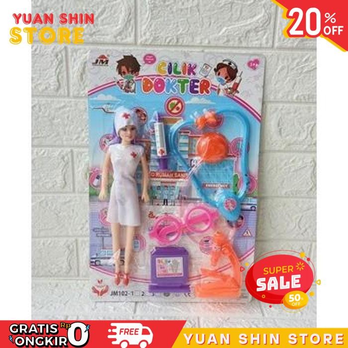MAINAN CEWEK BONEKA DOKTER DOKTERAN JM102 KADO MAINAN ANAK GRATIS ONGKIR