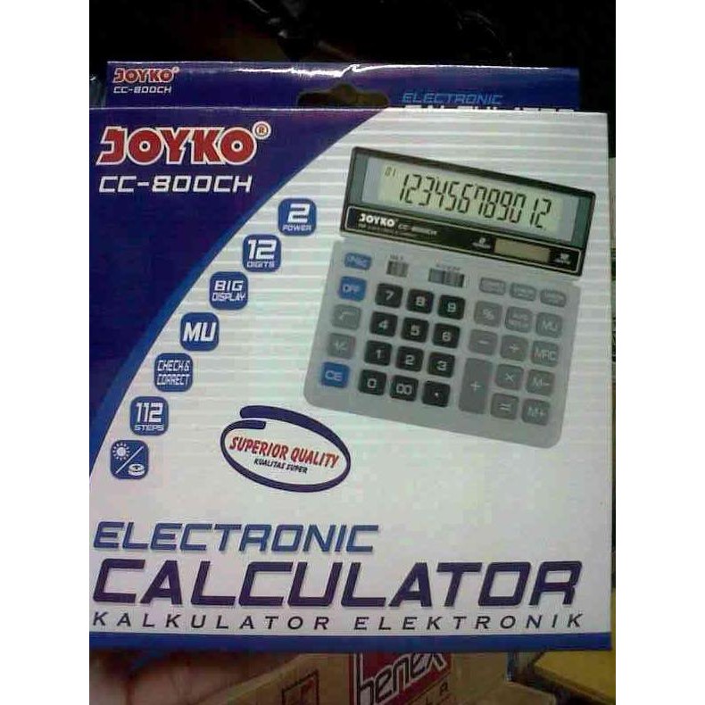 

restock CALCULATOR 12 DIGIT CH 800 MERK JOYKO