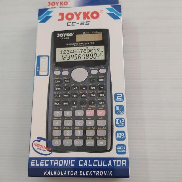 

restock Calculator scientific Ori Joyko CC - 25 , 12 digits 401 functions.
