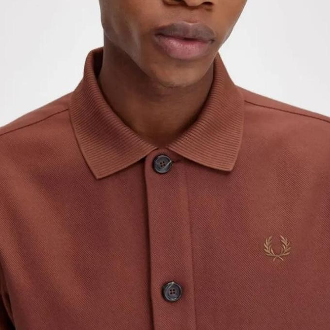 Promo Fred Perry - Fred Perry Utility Pocket Overshirt - Whisky Brown