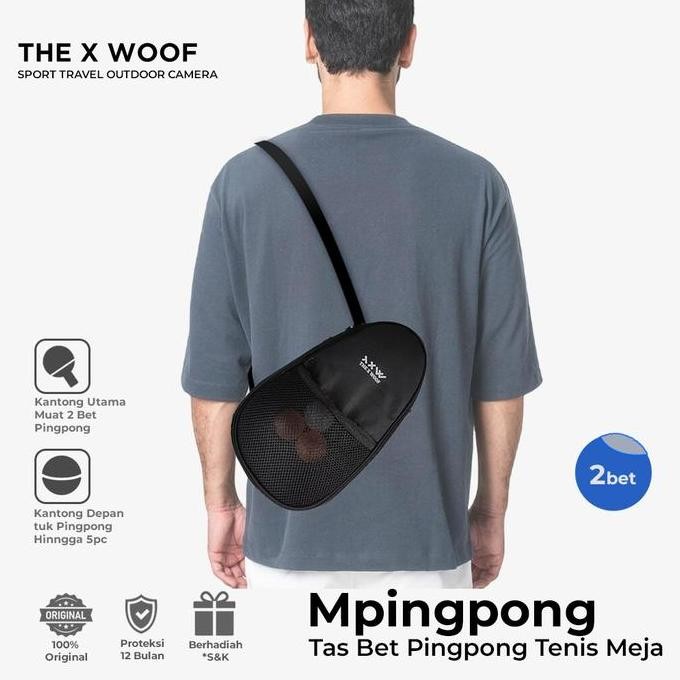 Terlaris The X Woof Mpingpong1To Tas Raket Pingpong 2 Bet Bat Tas Raket Tenis Meja Anti Cipratan Air