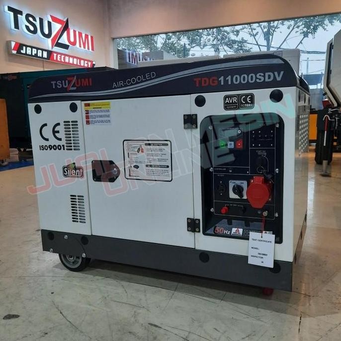 

Terlaris Genset Silent 10 Kva 8 000 Watt 220V Dan 380V Tsuzumi Tdg11000Sdv