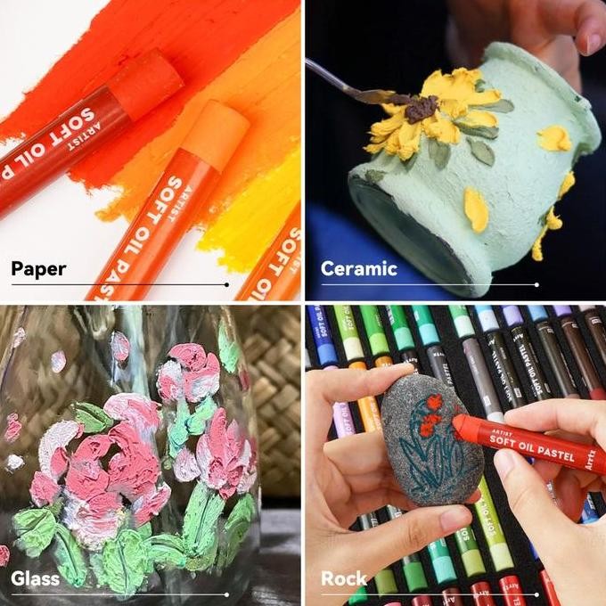 

ready ARRTX artist soft oil pastels 72CLR