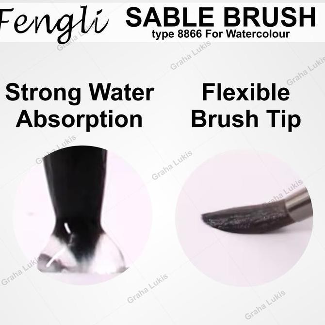 

ready Sable Brush Fengli 8866 for watercolor