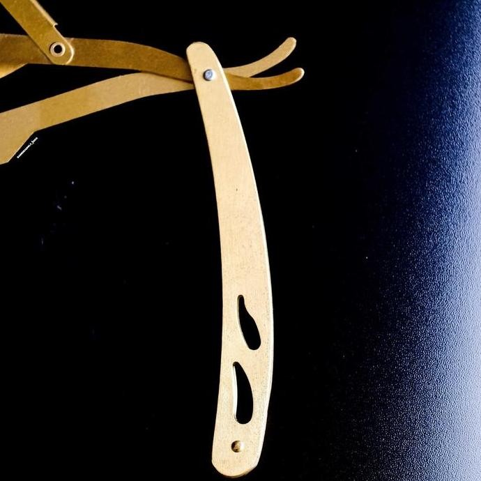 RAZOR PISAU CUKUR SHAVING STAINLESS PREMIUM SILET CUKUR GOLD murah