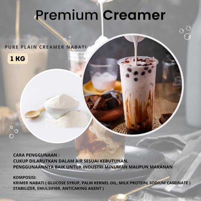 

(Expert) Creamer Bubuk Premium 1000 Gram Minuman Bubuk Rasa Plain Pengganti Susu UHT Bubuk Creamer