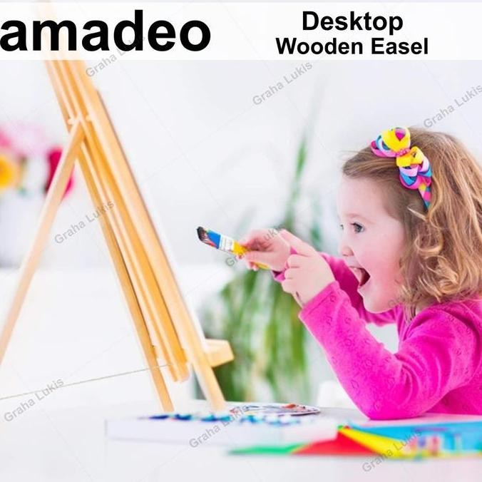 

ready Amadeo Wooden Dekstop Easel Lukis HJ30 - HJ40 - H50