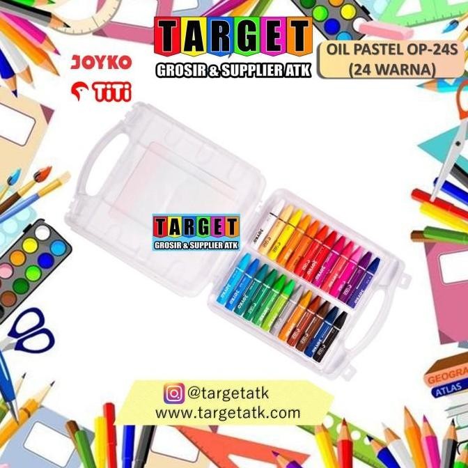 

ready CRAYON JOYKO/KENKO TITI 24 WARNA / OIL PASTEL 24 COLORS /KRAYON MINYAK