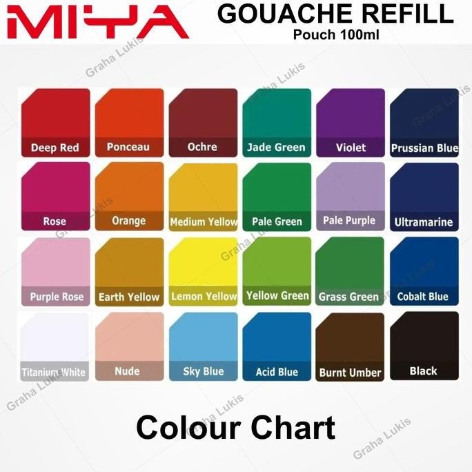 

ready MIYA HIMI GOUACHE REFILL POUCH 100 ML TITANIUM WHITE